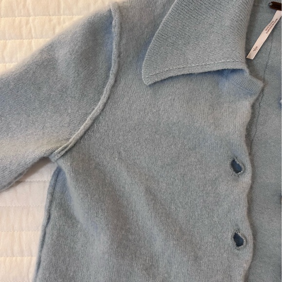Free People Baby Blue Paloma Cashmere Cardigan - Picture 8 of 10